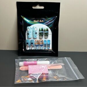 29 Piece Nail Art Set Christmas Winter Snowman Theme